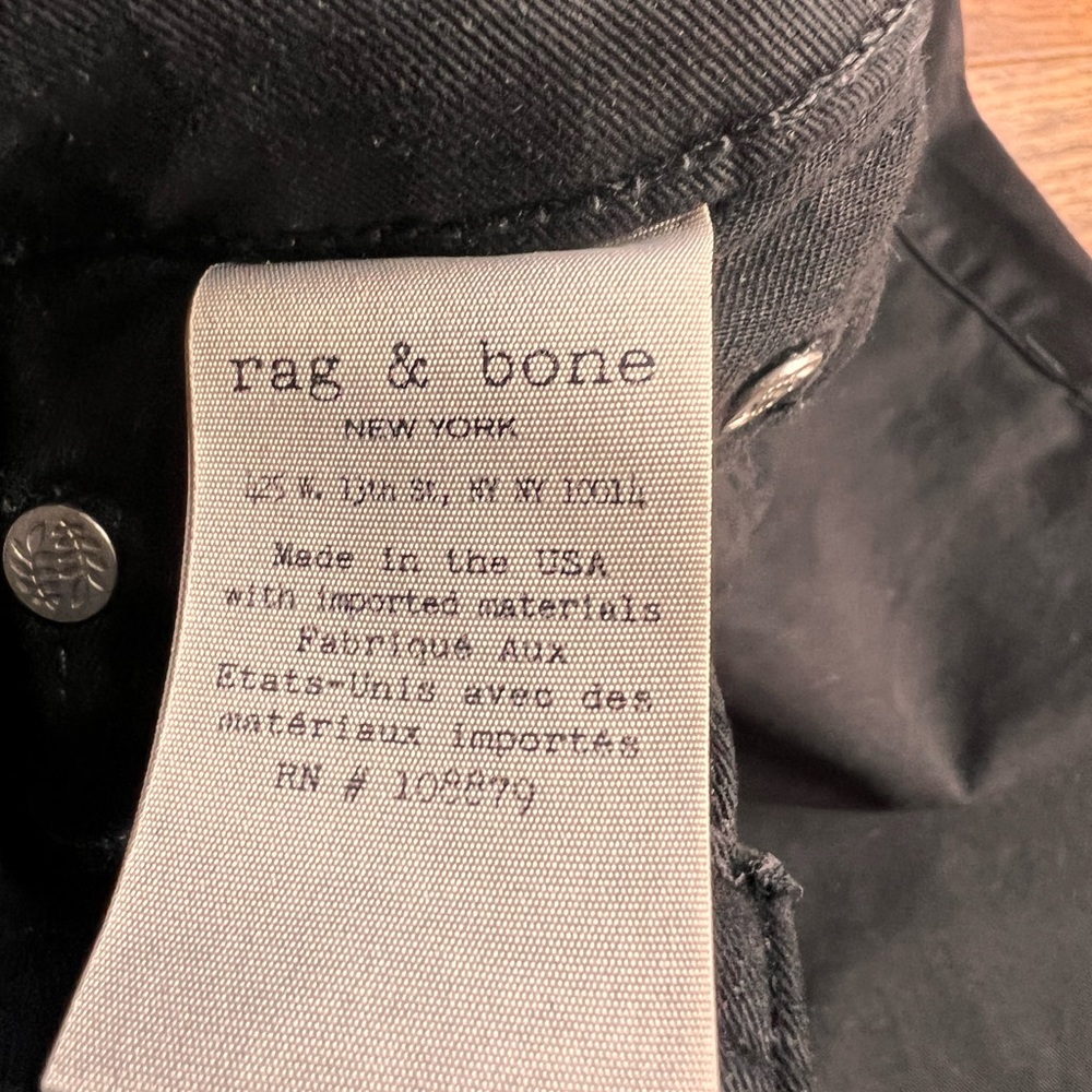 Rag & Bone size 29 Black skinny jeans EUC - Picture 12 of 13